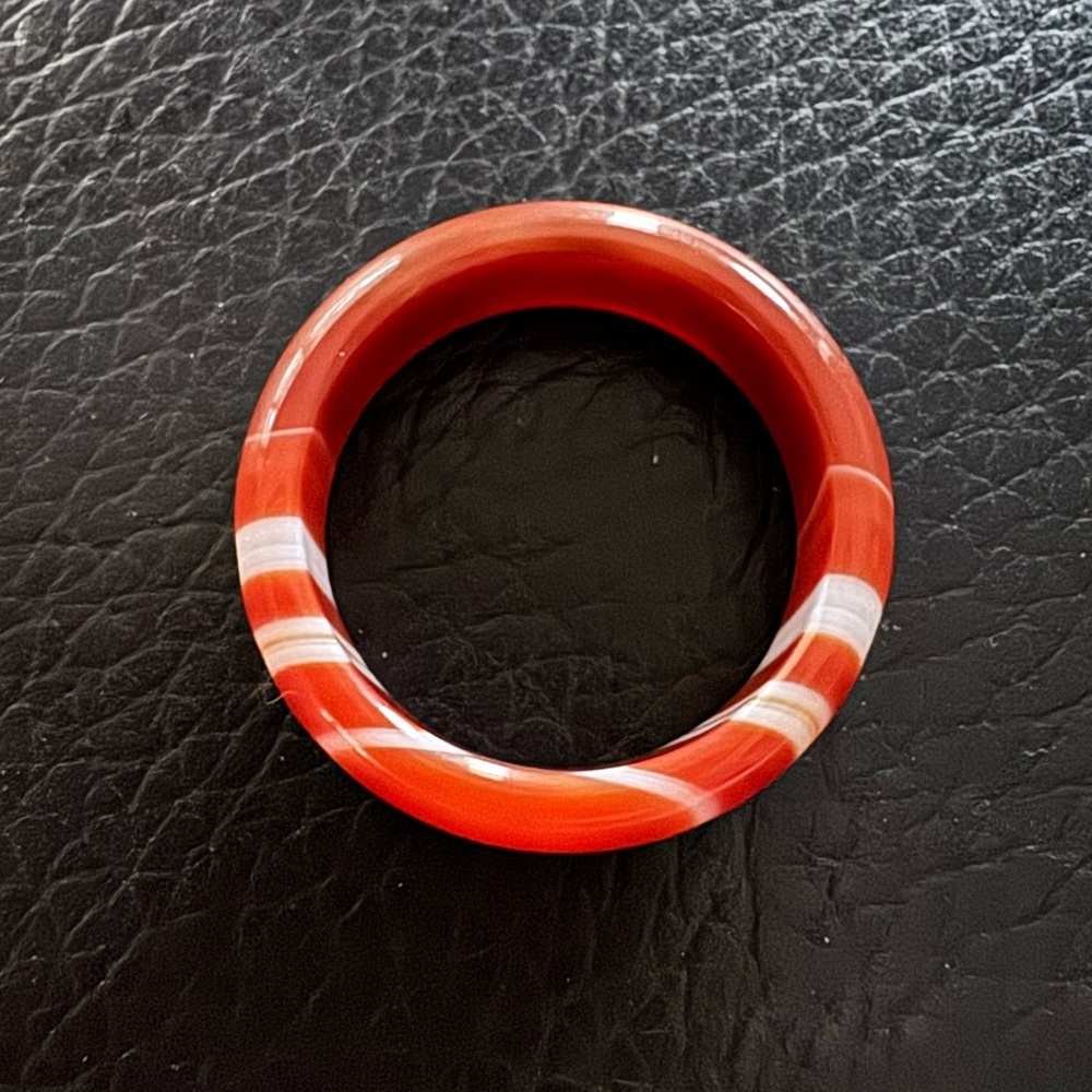 Natural Carnelian Ring - size 7